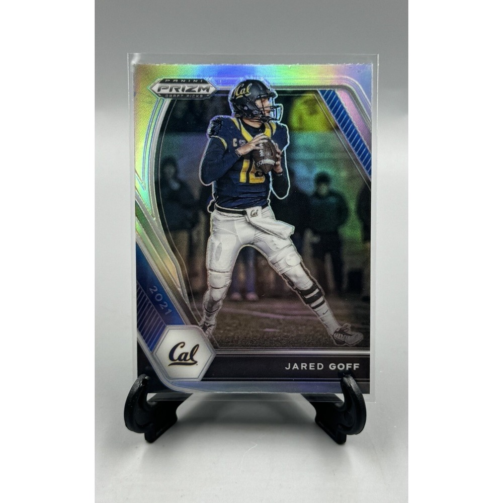 2021‎ Panini Prizm Draft Picks - Silver Prizm #12 Jared Goff Detroit Lions